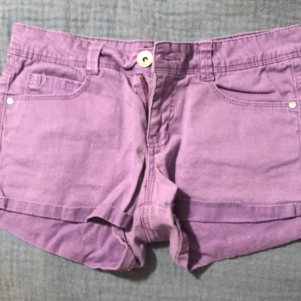 Purple shorts